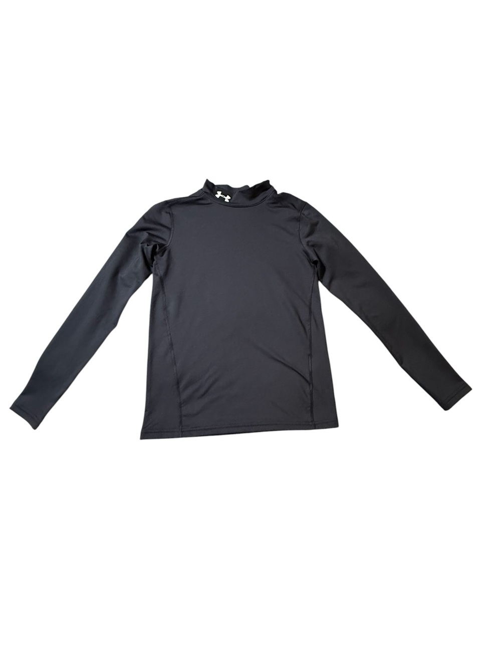 Under Armour Boys Youth YXL Black ColdGear Compression Mock Neck Shirt